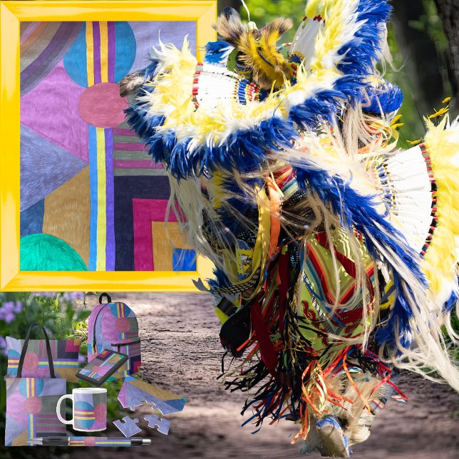 "Yellow Pathway" Lumbar Pillow (Get the full “Yellow Pathway” collection at: https://bit.ly/SmartArtIIZazzle. )