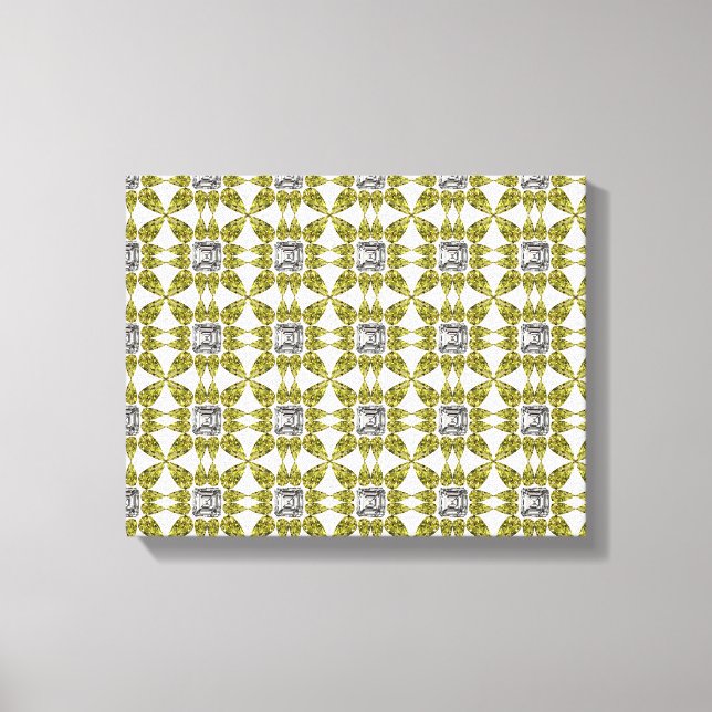 Yellow Pattern Canvas Print (Front)