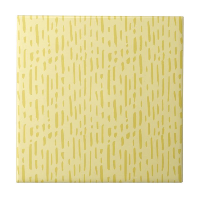 Yellow Pattern Ceramic Tile (Front)