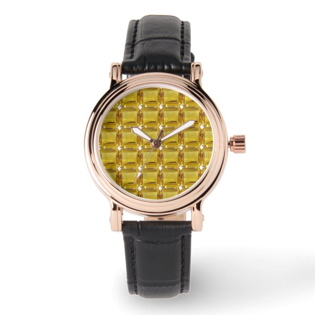 Yellow Pattern Watch (Front)