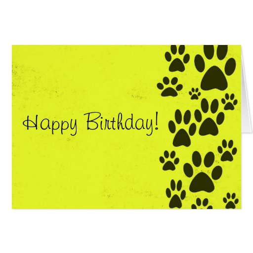 Elegant 22 Yellow Happy Birthday Card