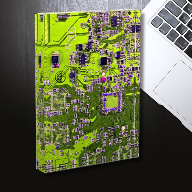 Yellow PCB Circuit Board Design for IT Pros Acrylic Award (Creator Uploaded)
