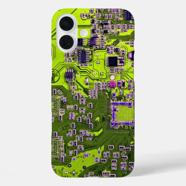 Yellow PCB Circuit Board Design for IT Pros Case-Mate iPhone Case (Back)