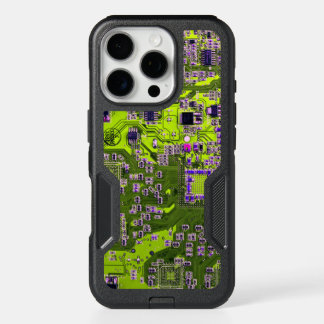 Yellow PCB Circuit Board Design for IT Pros iPhone 16 Pro Case