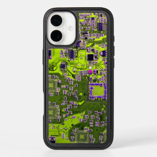 Yellow PCB Circuit Board Design for IT Pros iPhone 16 Plus Case