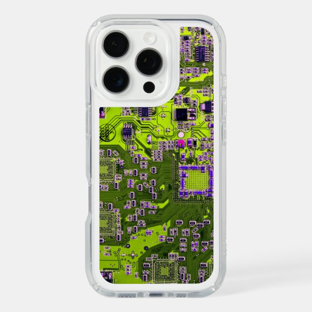 Yellow PCB Circuit Board Design for IT Pros Speck iPhone Case (Front)