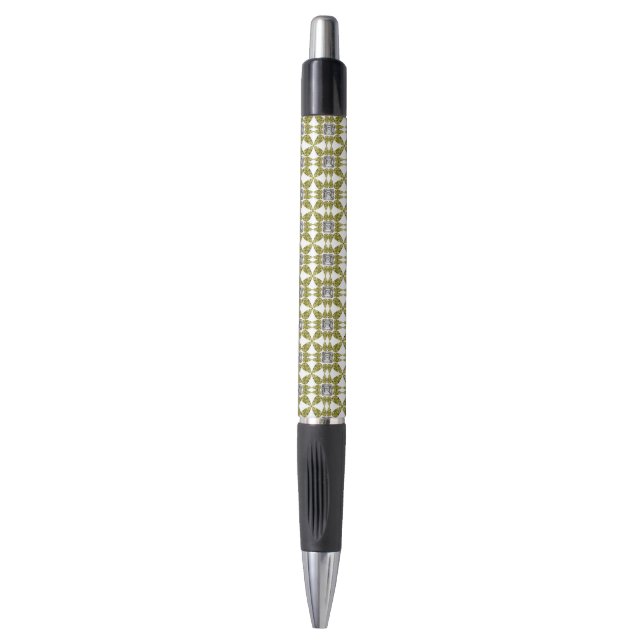 Yellow Pear Diamond Pen (Front Vertical)