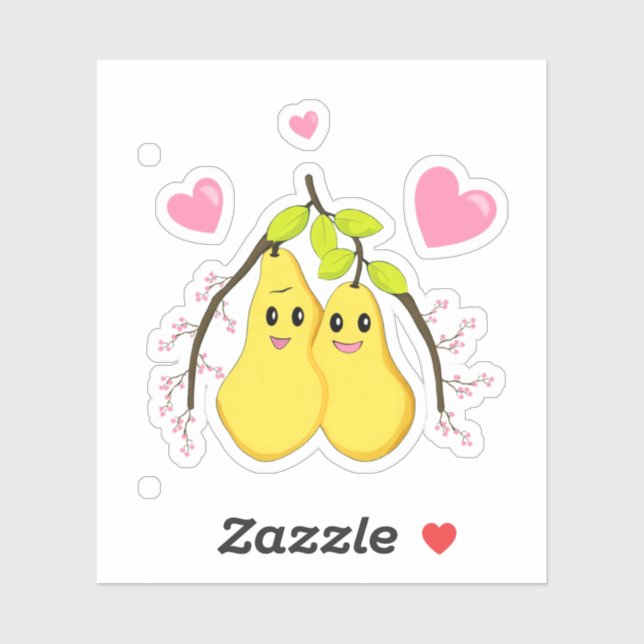 Yellow pears sticker (Sheet)
