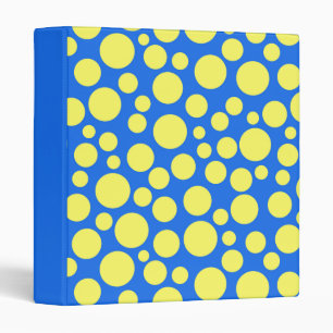 Yellow peas on a sky blue background 3 ring binder