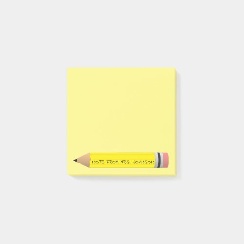 Yellow Pencil Post_it Notes