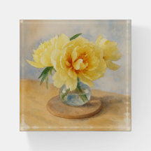 Yellow Peonies - Paperweight