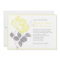 Yellow Peony on White Wedding Invitation