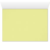 Yellow Peony on White with Gray Table Number (Inside Horizontal (Bottom))