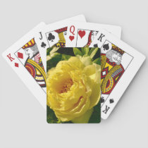Yellow Peony Playing Cards