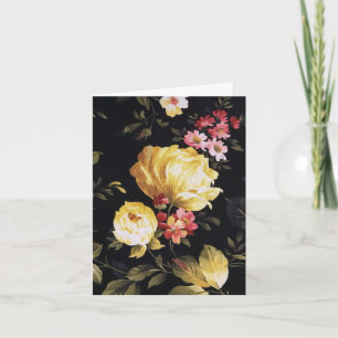 Yellow Peony Thank You Card