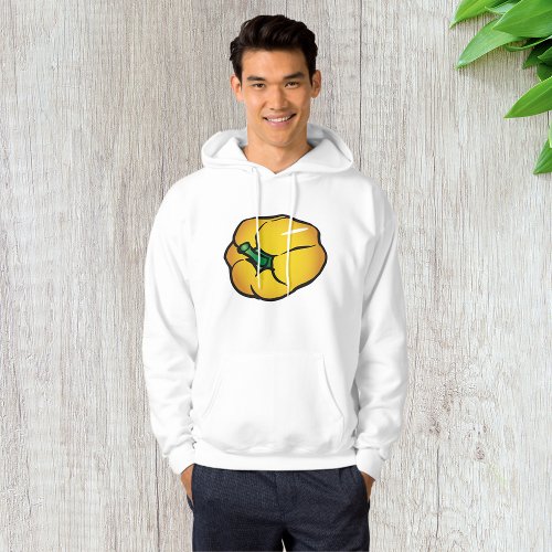 Yellow Pepper Mens Hoodie