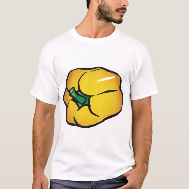 Yellow Pepper Mens T-Shirt (Front)
