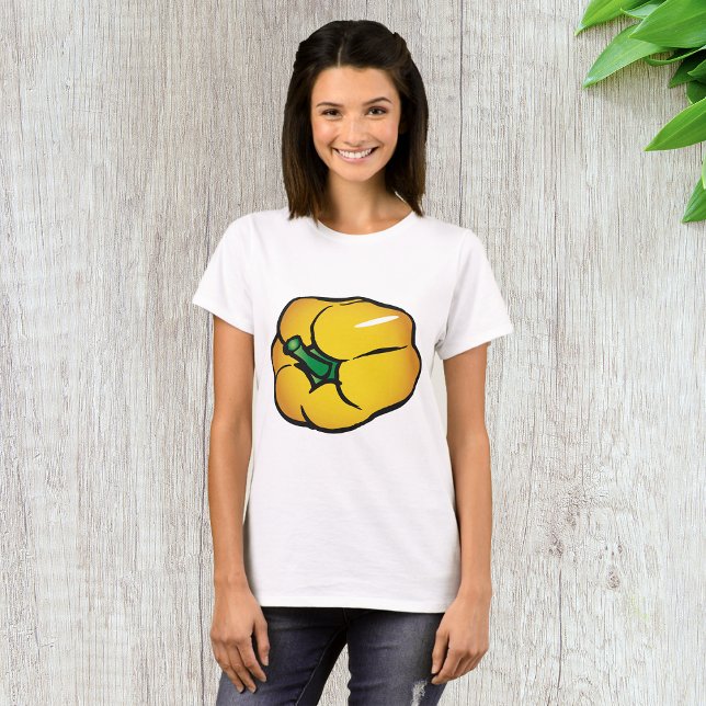 Yellow Pepper Womens T-Shirt (Creator Uploaded)