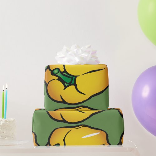 Yellow Pepper Wrapping Paper