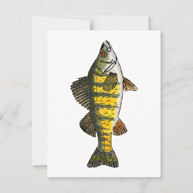 Yellow Perch Note Card (Front)