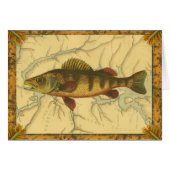 Yellow Perch on Map (Front Horizontal)
