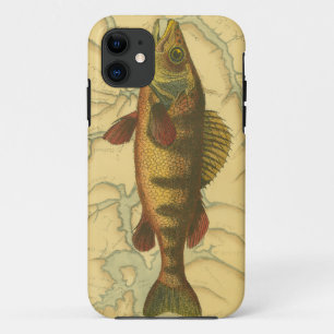 Yellow Perch on Map iPhone 11 Case