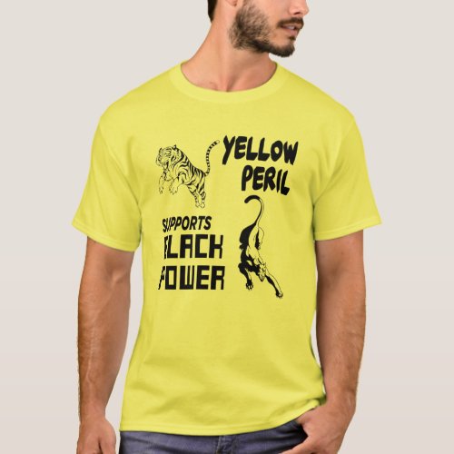 Yellow Peril Supports Black Power T_Shirt