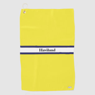 Yellow Personalized Golf Towel HAMbWG