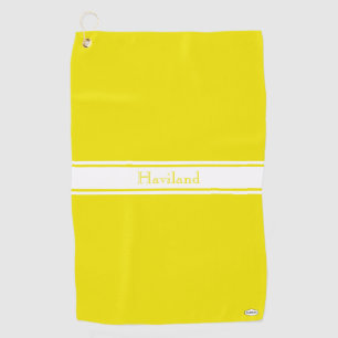 Yellow Personalized Golf Towel HAMbWG
