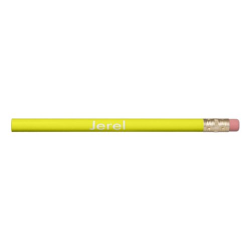 Yellow Personalized Pencil