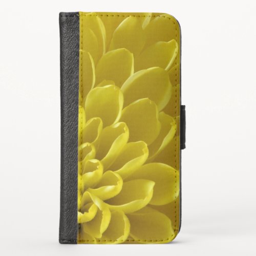 Yellow Petals iPhone X Wallet Case