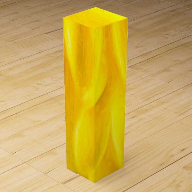Yellow Petals Wine Gift Box (Front)