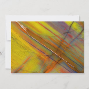 Yellow Petrified Wood Card