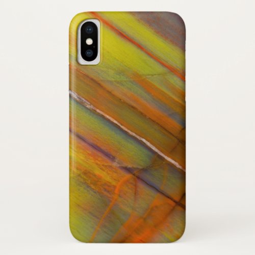 Yellow Petrified Wood iPhone XS Case