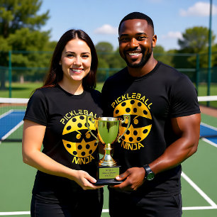 Yellow Pickleball Ninja T-Shirt