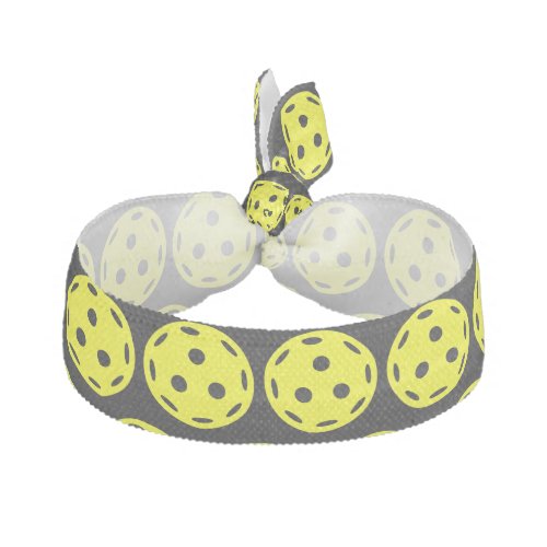 Yellow Pickleball Pattern  Elastic Hair Tie