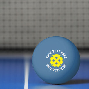 Yellow pickleball table tennis ping pong ball