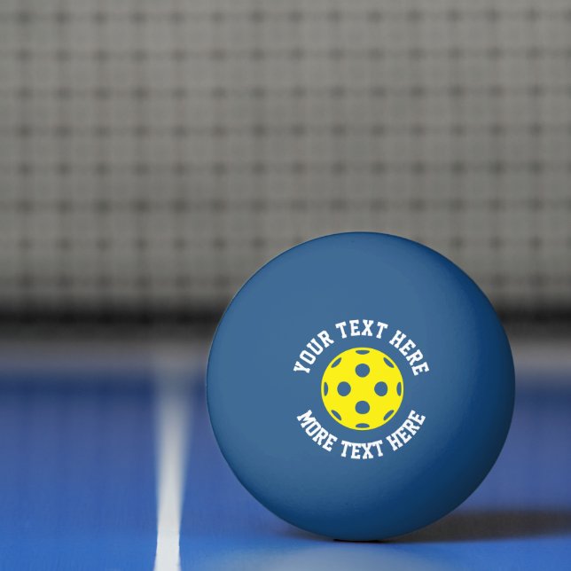 Yellow pickleball table tennis ping pong ball (Net)