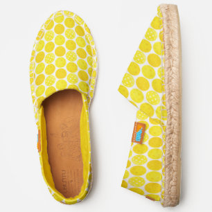 Yellow Pickleballs Slip-On Off Court Stylish Espadrilles