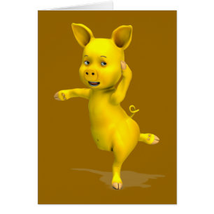 Yellow Pig Attitude Cards