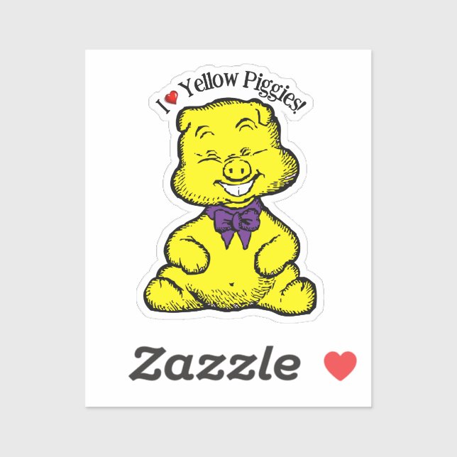 Yellow Pig Day Sticker (Sheet)