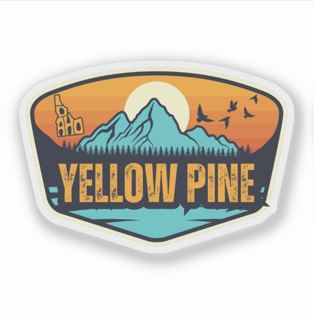 Yellow Pine, Idaho Sticker (Front)
