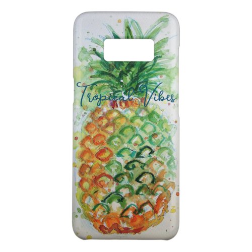 Yellow Pineapple Fruit Beachy Tropical Vibes Case_Mate Samsung Galaxy S8 Case