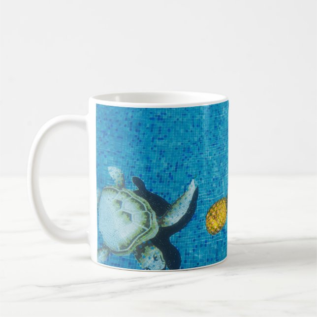 Yellow pineapple fruit coffee mug (Left)