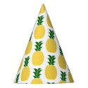 Yellow Pineapple Pattern Party Hat