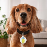 Yellow Pineapple Personalized Pet Tag<br><div class="desc">Fun and bright yellow pineapple personalized design.</div>