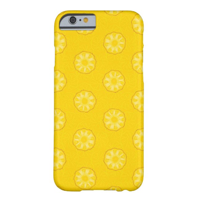 Yellow Pineapple Slices Pattern Case-Mate iPhone Case (Back)