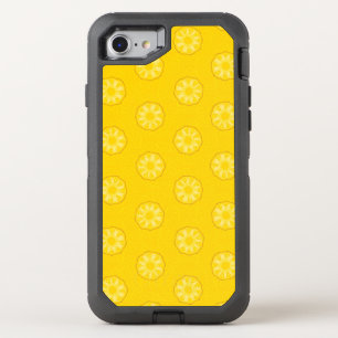 Yellow Pineapple Slices Pattern OtterBox Defender iPhone SE/8/7 Case