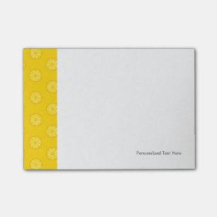 Yellow Pineapple Slices Pattern Post-it Notes