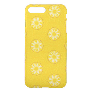 Yellow Pineapple Slices Pattern iPhone 8 Plus/7 Plus Case
